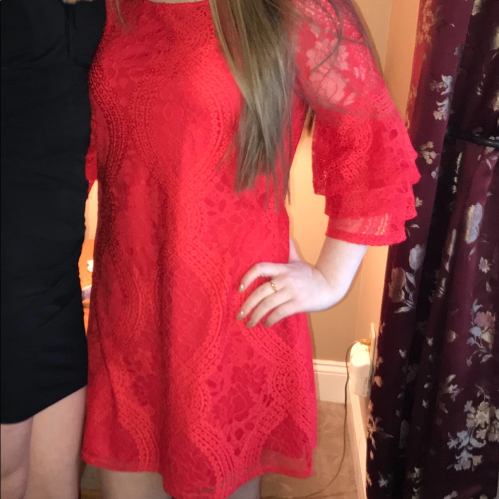 Red Lace Dress - Francesca’s